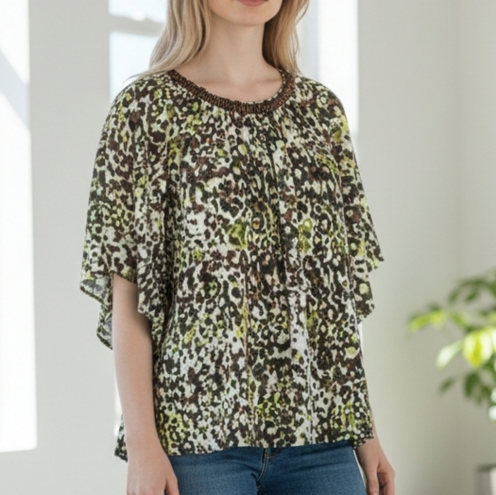 Laura Ashley Abstract Blouse